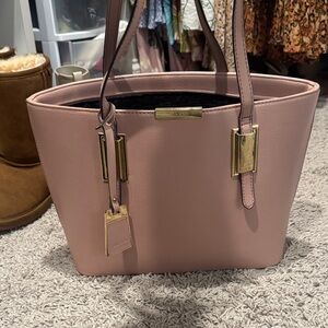 Aldo Blush Pink Tote with Gold Accents
